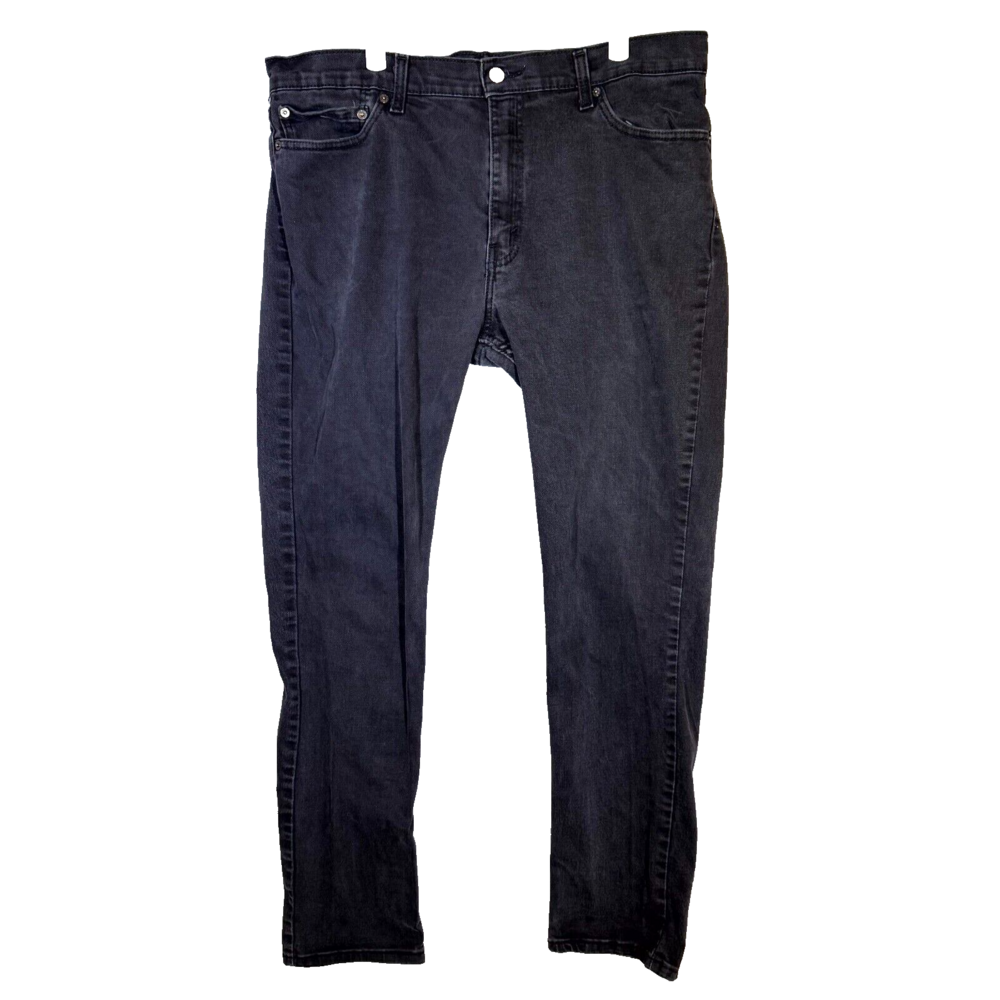 Levi’s 511 Men’s Jeans 38×32 Black Denim Mid-Rise Slim Straight Leg Excellent